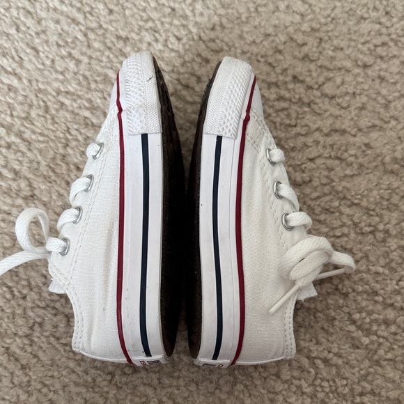 Converse Toddler White and Red Sneakers - Picture 4 of 5